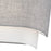 Livex Brookmeade 2Lt ADA Sconce, Nickel/Urban Gray/White/White Fabric