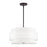 Livex Fontana 4Lt Pendant Chandelier, Bronze/White/White Fabric - 60023-07