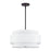 Livex Fontana 4Lt Pendant Chandelier, Bronze/White/White Fabric