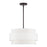 Livex Fontana 4Lt Pendant Chandelier, Bronze/White/White Fabric