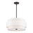 Livex Fontana 4Lt Pendant Chandelier, Bronze/White/White Fabric