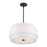 Livex Fontana 4Lt Pendant Chandelier, Bronze/White/White Fabric