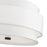 Livex Fontana 4Lt Pendant Chandelier, Bronze/White/White Fabric