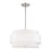 Livex Fontana 4Lt Pendant Chandelier, Nickel/White/White Fabric - 60023-91