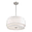 Livex Fontana 4Lt Pendant Chandelier, Nickel/White/White Fabric