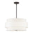 Livex Fontana 5Lt Pendant Chandelier, Bronze/White/White Fabric - 60025-07
