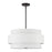 Livex Fontana 5Lt Pendant Chandelier, Bronze/White/White Fabric