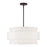 Livex Fontana 5Lt Pendant Chandelier, Bronze/White/White Fabric