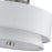 Livex Fontana 3Lt Semi-Flush, Brushed Nickel/White/White Fabric