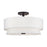 Livex Fontana 4Lt Semi-Flush, Bronze/White/White Fabric - 60027-07