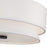 Livex Fontana 4Lt Semi-Flush, Bronze/White/White Fabric