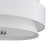 Livex Fontana 5Lt Semi-Flush, Brushed Nickel/White/White Fabric