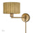 Livex Weavington 1Lt Swing Arm Wall Lamp, Gold/Rustic Walnut - 60034-48