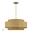 Livex Weavington 5Lt Pendant Chandelier, Gold/Rustic Walnut - 60039-48