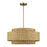 Livex Weavington 5Lt Pendant Chandelier, Gold/Rustic Walnut