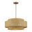 Livex Weavington 5Lt Pendant Chandelier, Gold/Rustic Walnut