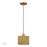Livex Weavington 1Lt 8.5" Dia Mini Pendant, Gold/Rustic Walnut - 60041-48