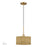 Livex Weavington 1Lt Pendant, Gold/Hand-Woven Rustic Walnut - 60042-48