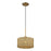 Livex Weavington 1Lt Pendant, Gold/Hand-Woven Rustic Walnut