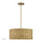 Livex Weavington 3Lt Pendant Chandelier, Gold/Rustic Walnut - 60043-48