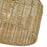 Livex Weavington 1Lt Small Semi-Flush, Gold/Hand-Woven Rustic Walnut