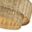 Livex Weavington 3Lt 15" Dia Semi-Flush, Gold/Rustic Walnut