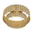 Livex Weavington 3Lt 18" Dia Semi-Flush, Gold/Rustic Walnut