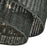 Livex Weavington 3Lt 18" Dia Semi-Flush, Black/Charred Gray