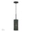 Livex Weavington 1Lt 5" Dia Mini Pendant, Black/Charred Gray - 60111-04