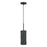 Livex Weavington 1Lt 5" Dia Mini Pendant, Black/Charred Gray