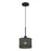 Livex Weavington 1Lt 8.5" Dia Mini Pendant, Black/Charred Gray