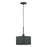 Livex Weavington 1Lt Pendant, Black/Hand-Woven Charred Gray