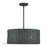 Livex Weavington 3Lt Pendant Chandelier, Black/Charred Gray - 60114-04