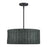 Livex Weavington 3Lt Pendant Chandelier, Black/Charred Gray