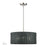 Livex Weavington 3Lt Pendant Chandelier, Nickel/Charred Gray - 60114-91