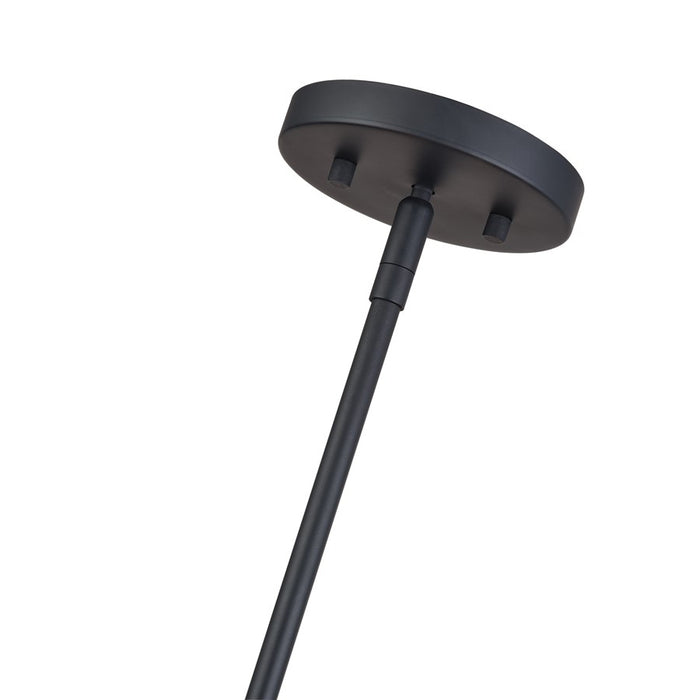 Livex Weavington 4Lt Pendant Chandelier, Black/Charred Gray