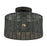 Livex Weavington 1Lt Medium Semi-Flush, Black/Charred Gray