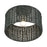 Livex Weavington 1Lt Medium Semi-Flush, Black/Charred Gray