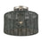 Livex Weavington 1Lt Medium Semi-Flush, Nickel/Charred Gray
