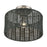 Livex Weavington 1Lt Medium Semi-Flush, Nickel/Charred Gray