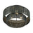Livex Weavington 3Lt 15" Dia Semi-Flush, Black/Charred Gray