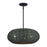 Livex Deluna 3Lt Pendant Chandelier, Black/Hand-Woven Black