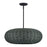 Livex Deluna 5Lt Pendant Chandelier, Black/Hand-Woven Black