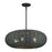 Livex Deluna 5Lt Pendant Chandelier, Black/Hand-Woven Black