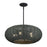 Livex Deluna 5Lt Pendant Chandelier, Black/Hand-Woven Black