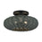 Livex Deluna 3Lt 18" Dia Semi-Flush, Black/Hand-Woven Black