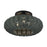 Livex Deluna 3Lt 18" Dia Semi-Flush, Black/Hand-Woven Black