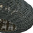 Livex Deluna 3Lt 18" Dia Semi-Flush, Black/Hand-Woven Black