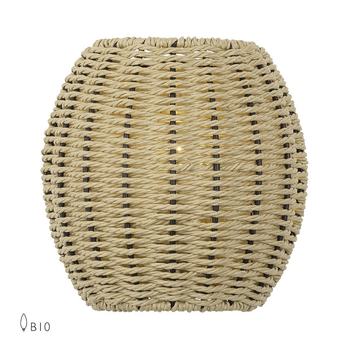 Livex Summervine 1Lt ADA Sconce, Gold/Hand-Woven French Beige - 60200-48