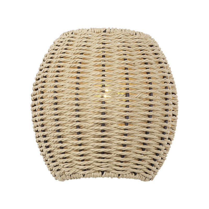 Livex Summervine 1Lt ADA Sconce, Gold/Hand-Woven French Beige